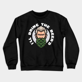 I'll bring the beerd - beerd Hopster (on dark colors) Crewneck Sweatshirt